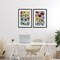 Stupell Industries Scandinavian Wild Flowers 2pc Framed Print Under Glass Set, design by Annabelle Hall